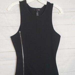 AQUA Black Bodycon Knit Dress sz S